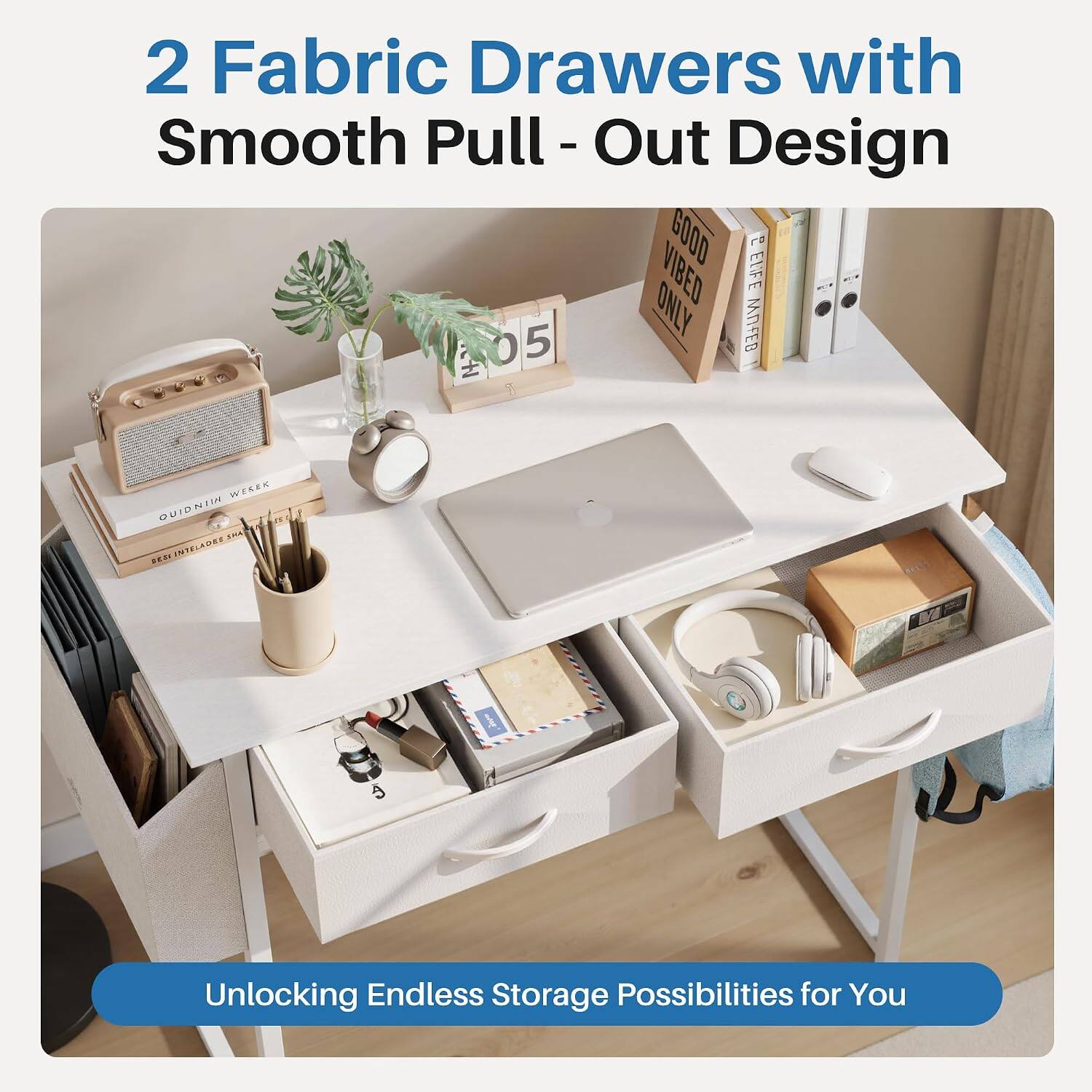 2 Fabric Drawers with Smooth Pull-Out Design

Unlocking Endless Storage Possibilities for You