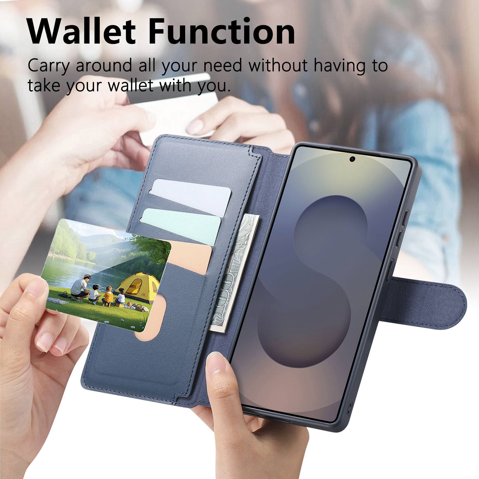 Wallet Function  
Carry around all your needs without having to take your wallet with you.