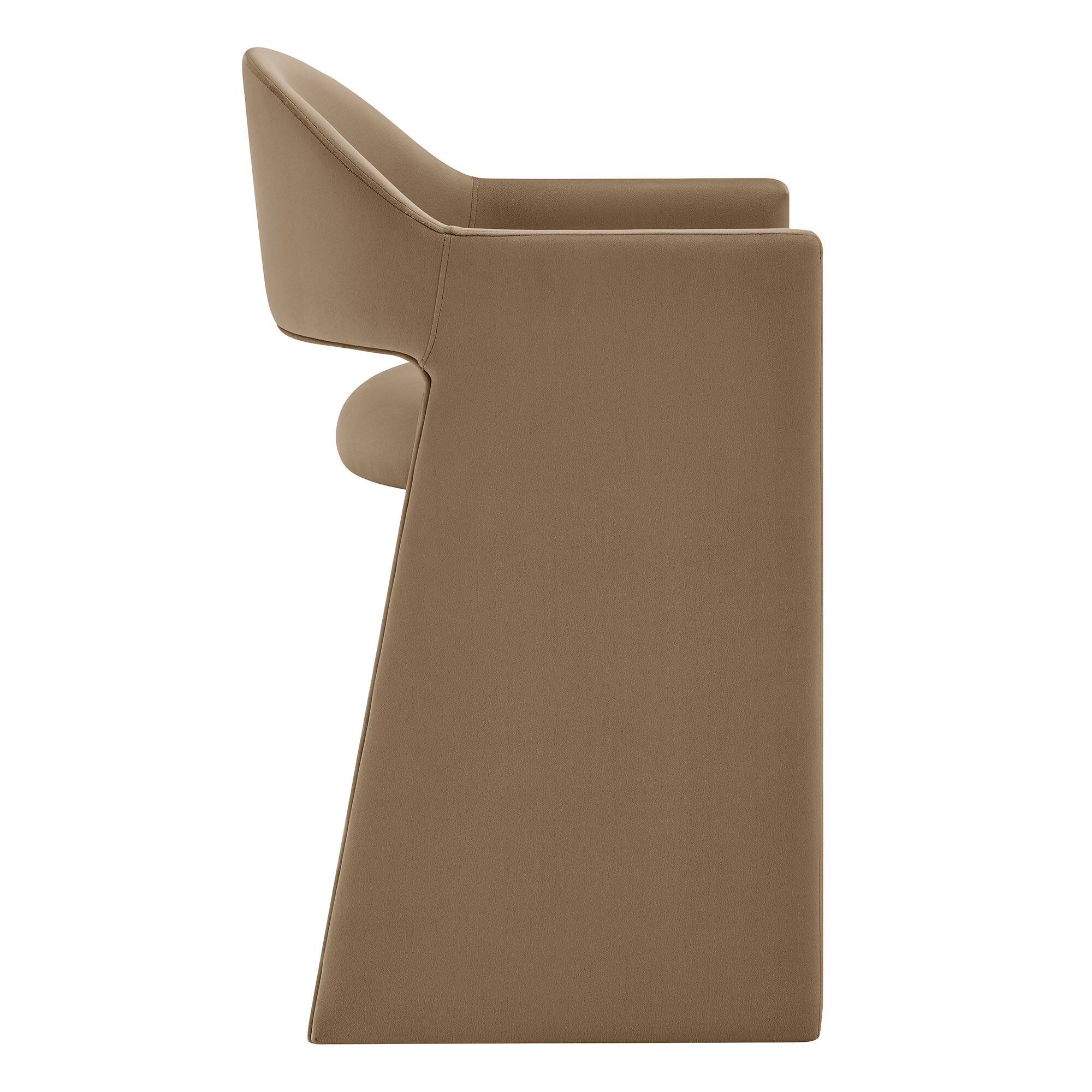 Talia 37 Inch Performance Velvet Counter Stool by Modway Taupe - Best Buy