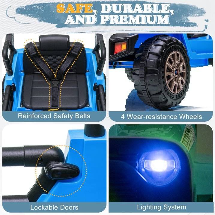 SAFE, DURABLE, AND PREMIUM

- Reinforced Safety Belts
- 4 Wear-resistance Wheels
- Lockable Doors
- Lighting System
