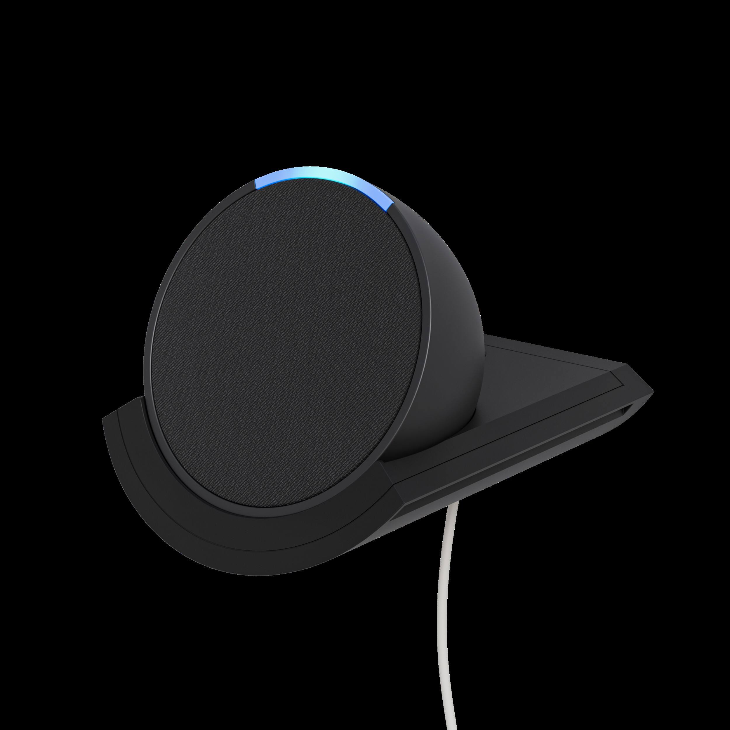 Angle. Amazon - Made for Amazon Shelf Wall Mount, for Echo Pop - Charcoal.