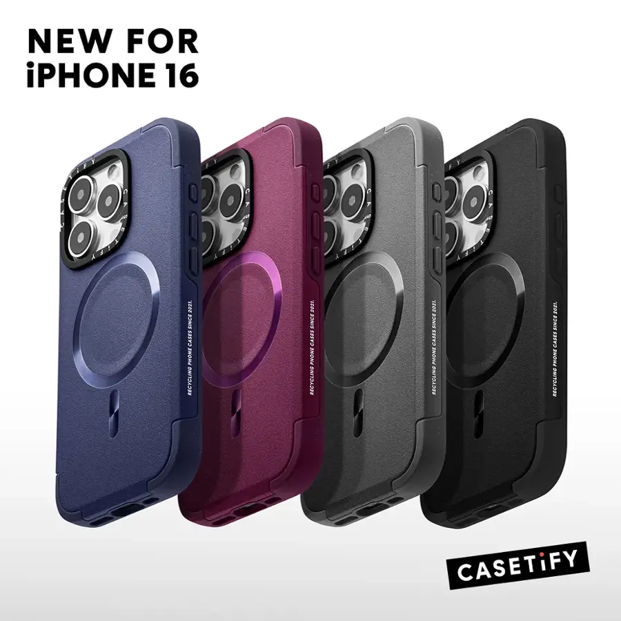 Strutter Case CASETiFY Force Case with MagSafe for Apple iPhone 16 Pro Max Black CTF ...