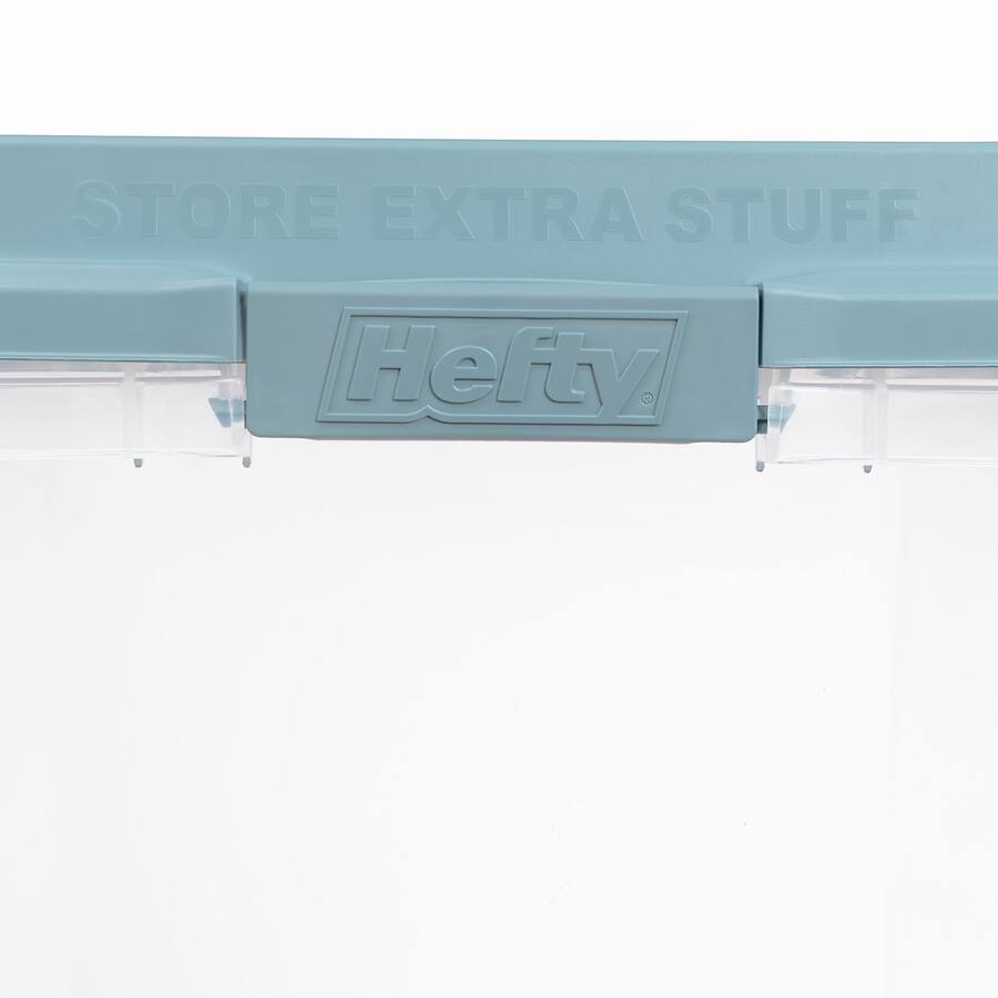 High Rise Pack Storage Hefty 72 Qt Hi Rise Stackable Plastic Storage Bin with Lid, 6 Pack ...