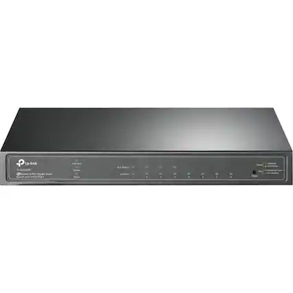 TP-Link TL-5G2008F
10G/1000/100Mbps Gigabit Smart Switch with 4 PoE+ Ports
PWR MAX
System
Power
Port Status
LAN1
LAN2
LAN3
LAN4
LAN5
LAN6
LAN7
LAN8
1000Mbps
100Mbps
10Mbps
Power Indicator
Reset