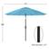 Left. Pure Garden - 10-Foot Patio Umbrella - Easy Crank Outdoor Table Patio Umbrella with Hand Crank and Auto Tilt - Blue.
