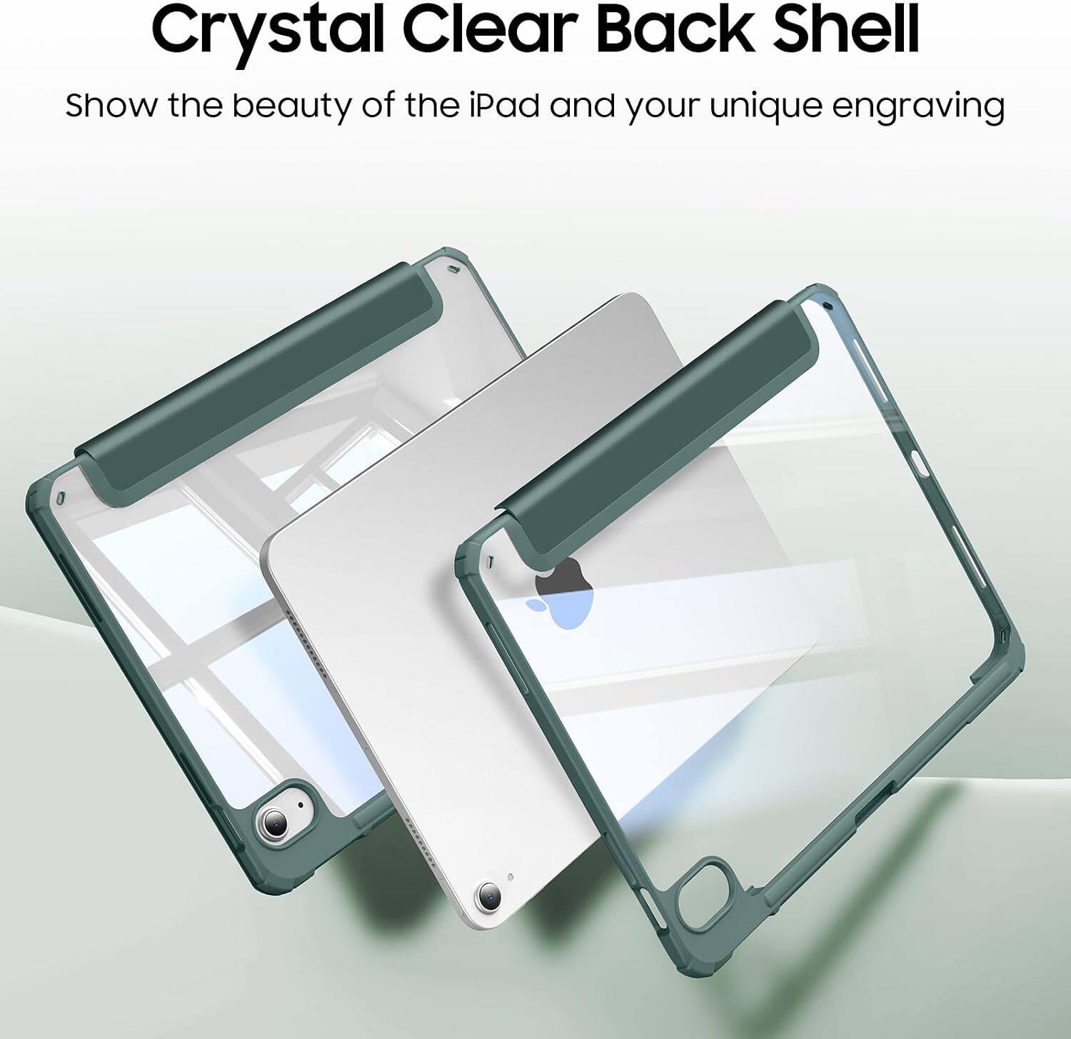 Crystal Clear Back Shell  
Show the beauty of the iPad and your unique engraving