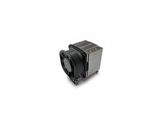 Front. Dynatron - a56 socket am4/am5 double ball 3u active air cooler - Black.