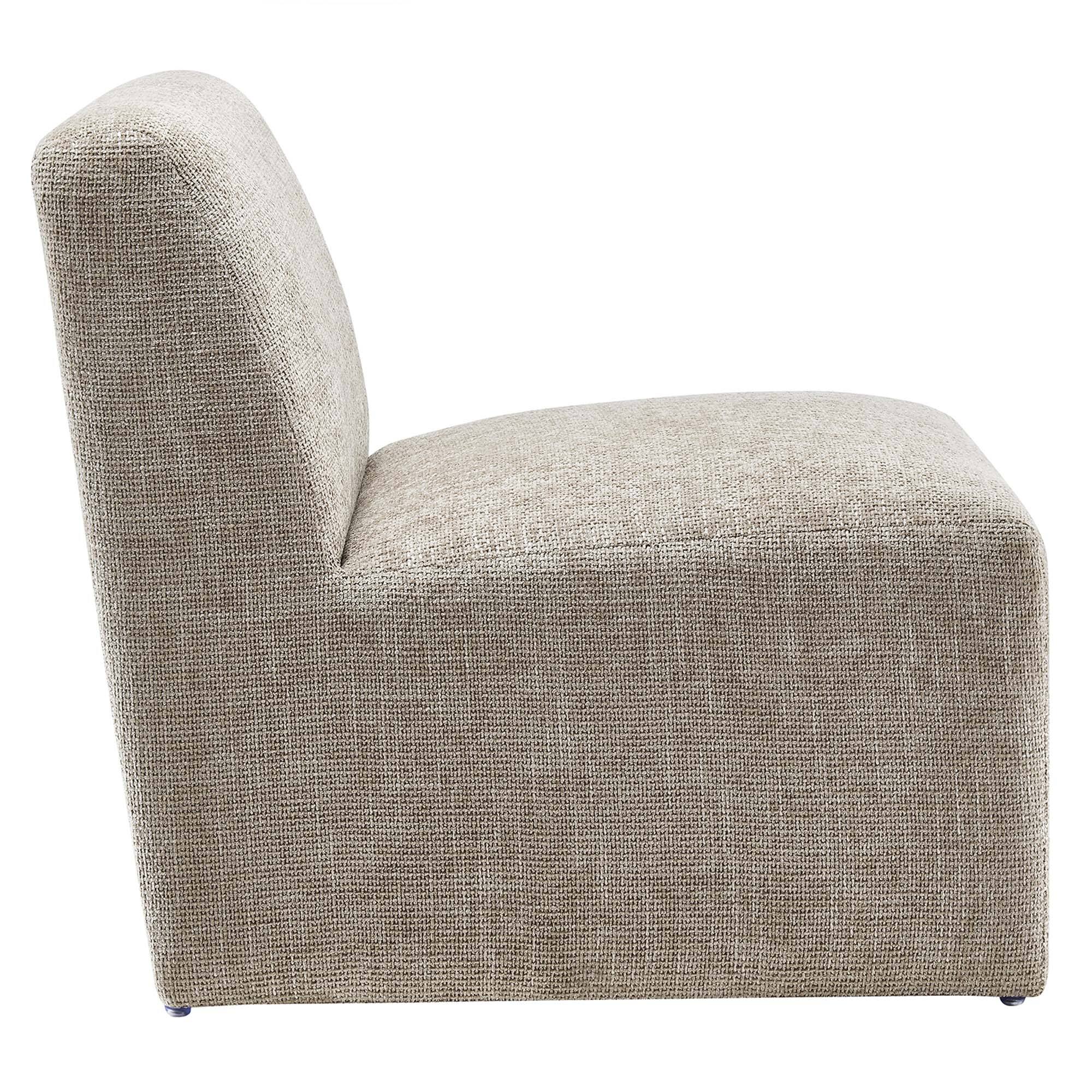 Alt View 2. Modway - Amita Chenille Upholstered Accent Chair by Modway - Khaki.