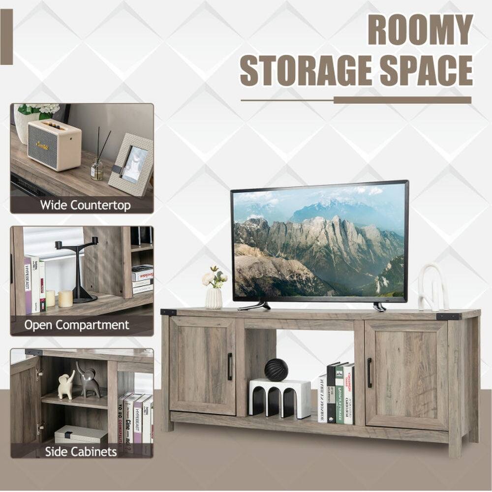 ROOMY STORAGE SPACE  
Wide Countertop  
Open Compartment  
Side Cabinets