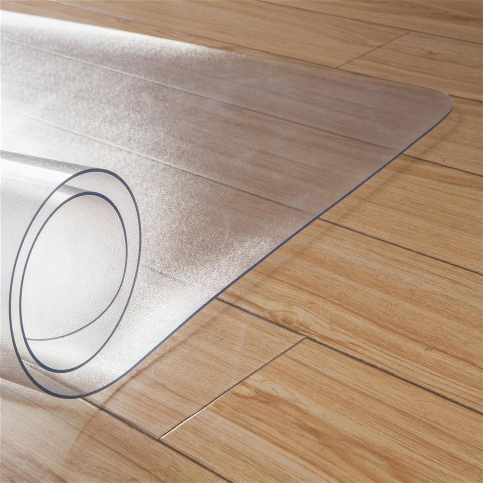 Back. Winado - 36" x 48" PVC Chair Mat Floor Protector with 0.08" Thickness for Hard Floors with Smooth Glide Surface for Office Chairs - Transparent.