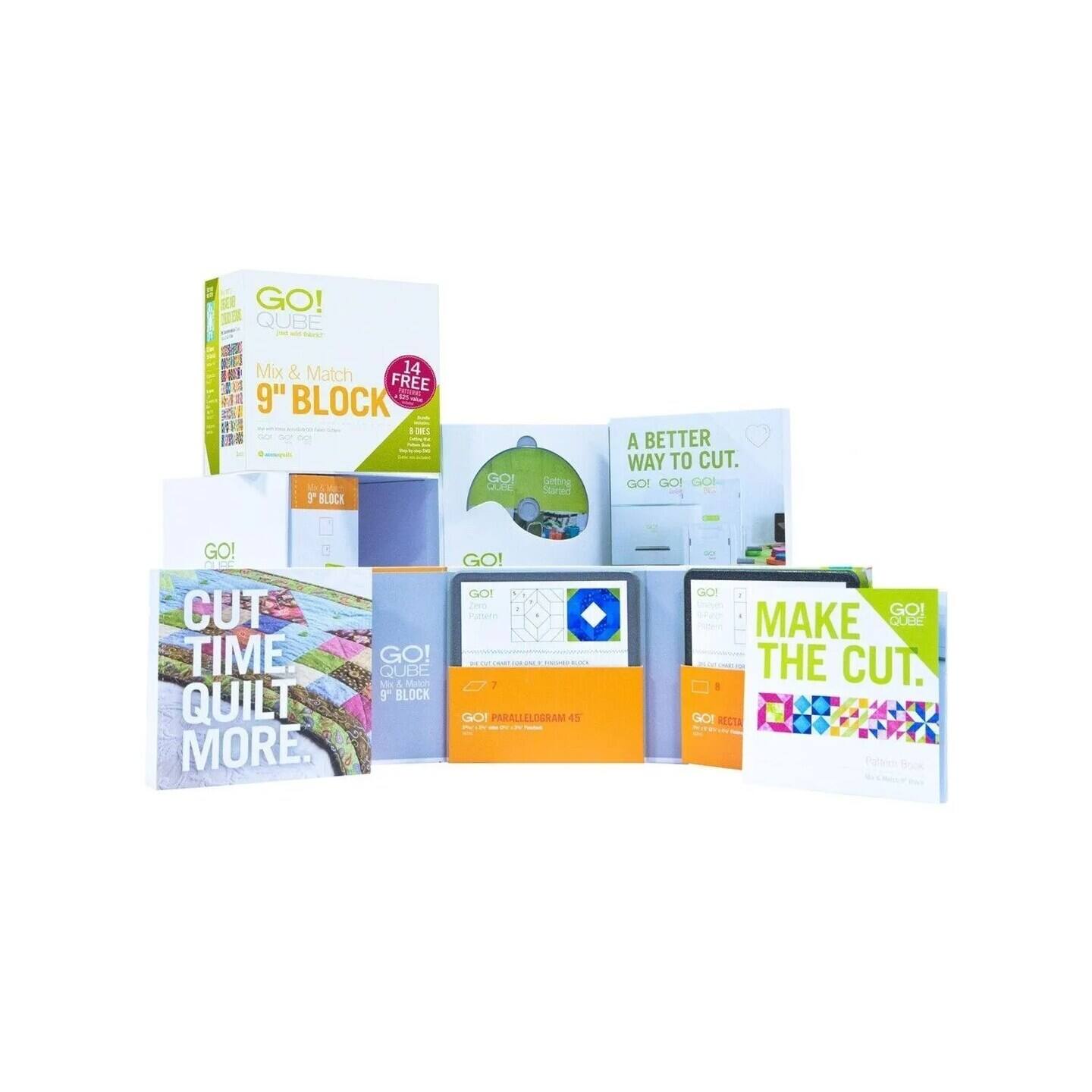 GO! QUBE - Mix & Match 9" Block
GO! QUBE - Parallel Block
GO! QUBE - Pattern Block
GO! QUBE - Cutting Ruler
GO! QUBE - Cutting Mat
GO! QUBE - Pattern Book