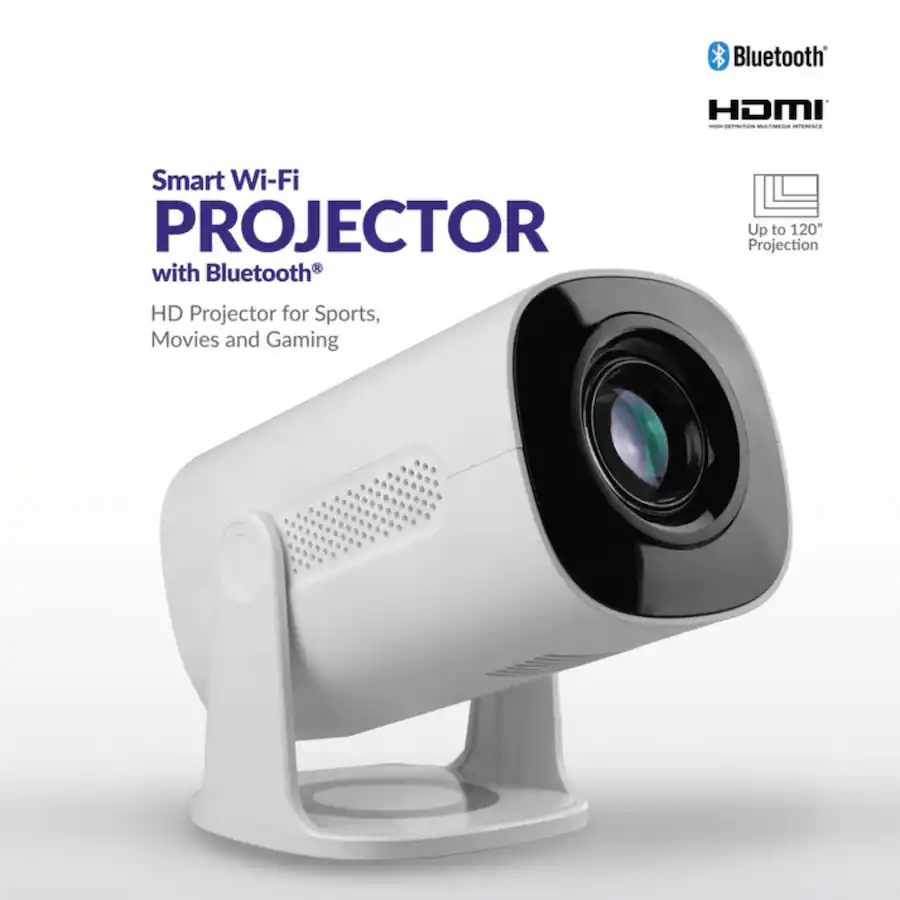 Sc Projector Supersonic Smart WiFi Streaming Projector with Bluetooth White SC-92P ...
