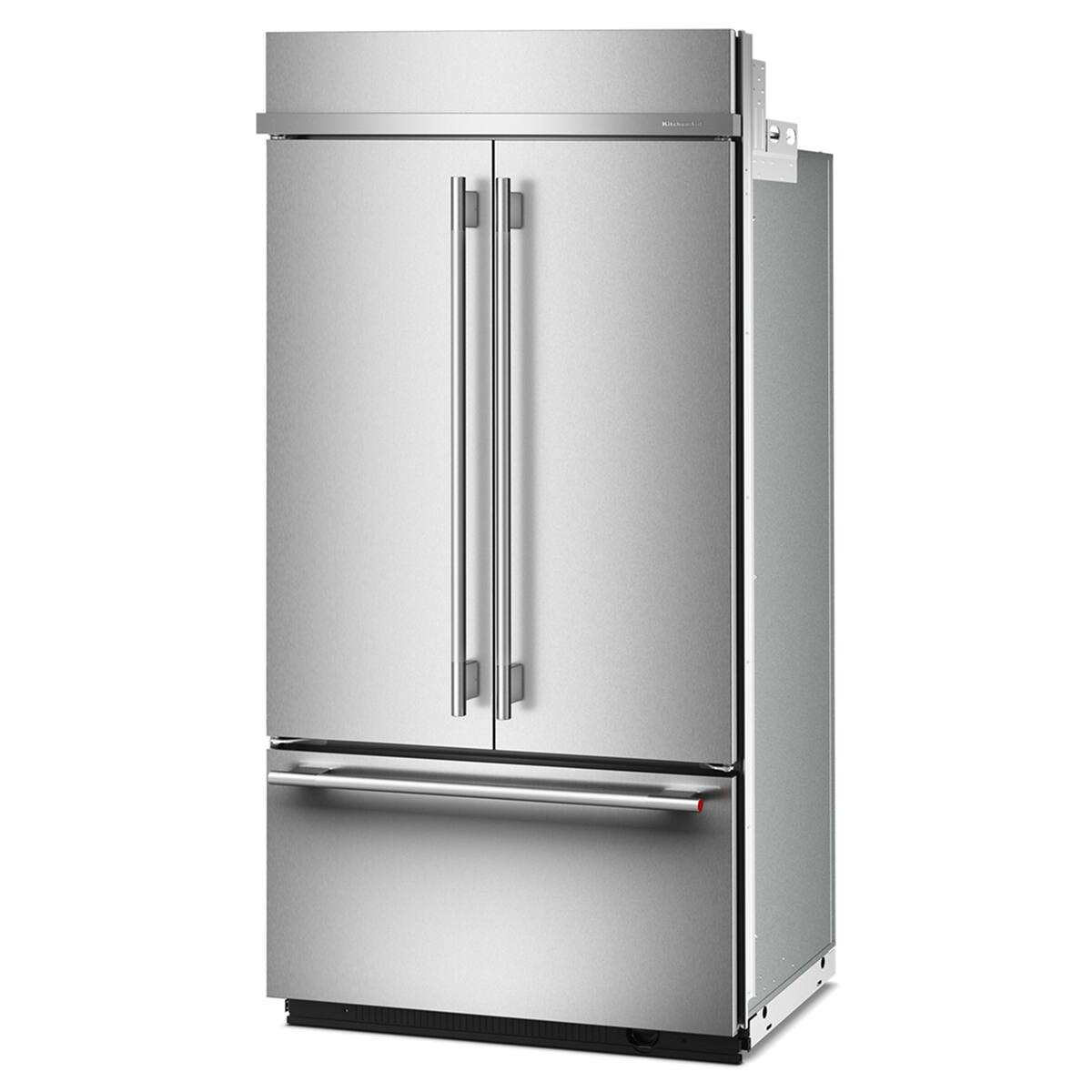 Alt View 9. KitchenAid - 24.2 Cu. Ft. Built-In French Door Bottom Mount Refrigerator - Stainless Steel with PrintShield Finish.