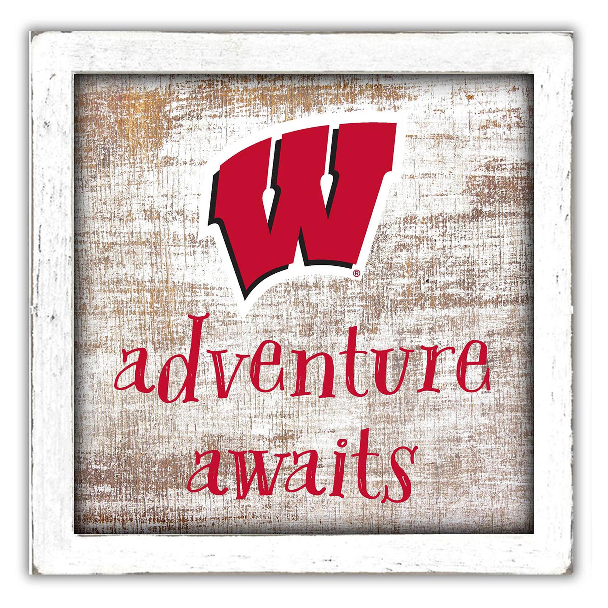 Wisconsin Badgers 14'' x 13'' Adventure Awaits Money Box