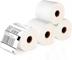 JADENS - Thermal shipping label in Roll 4pack - White - Front_Zoom