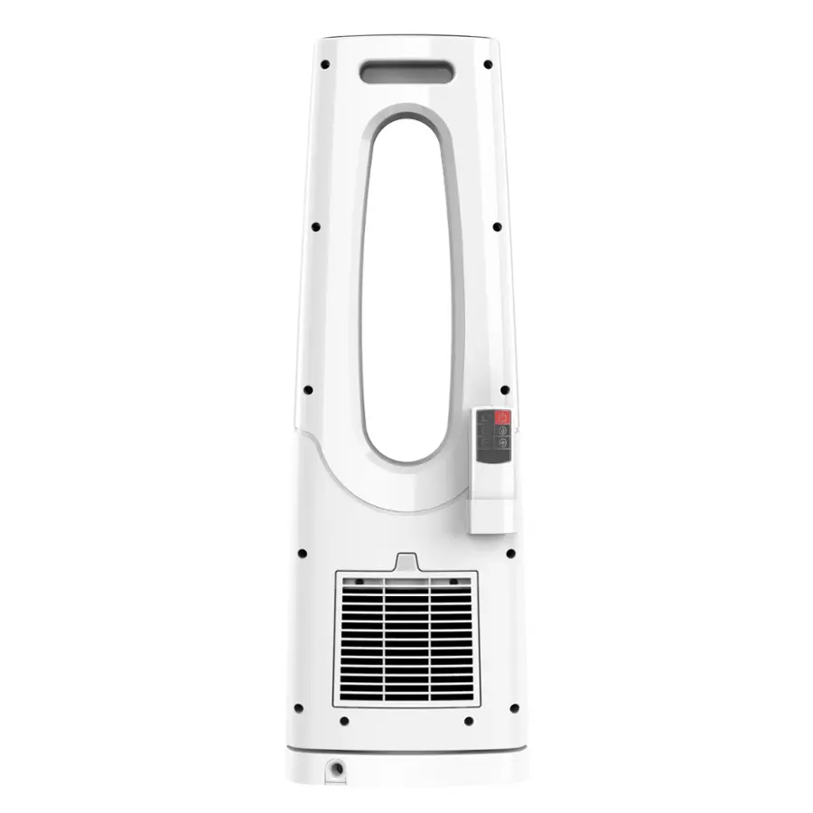 Alt View 16. Lasko - 1500-Watt Bladeless Ceramic Tower Space Heater with Timer and Remote Control - White.