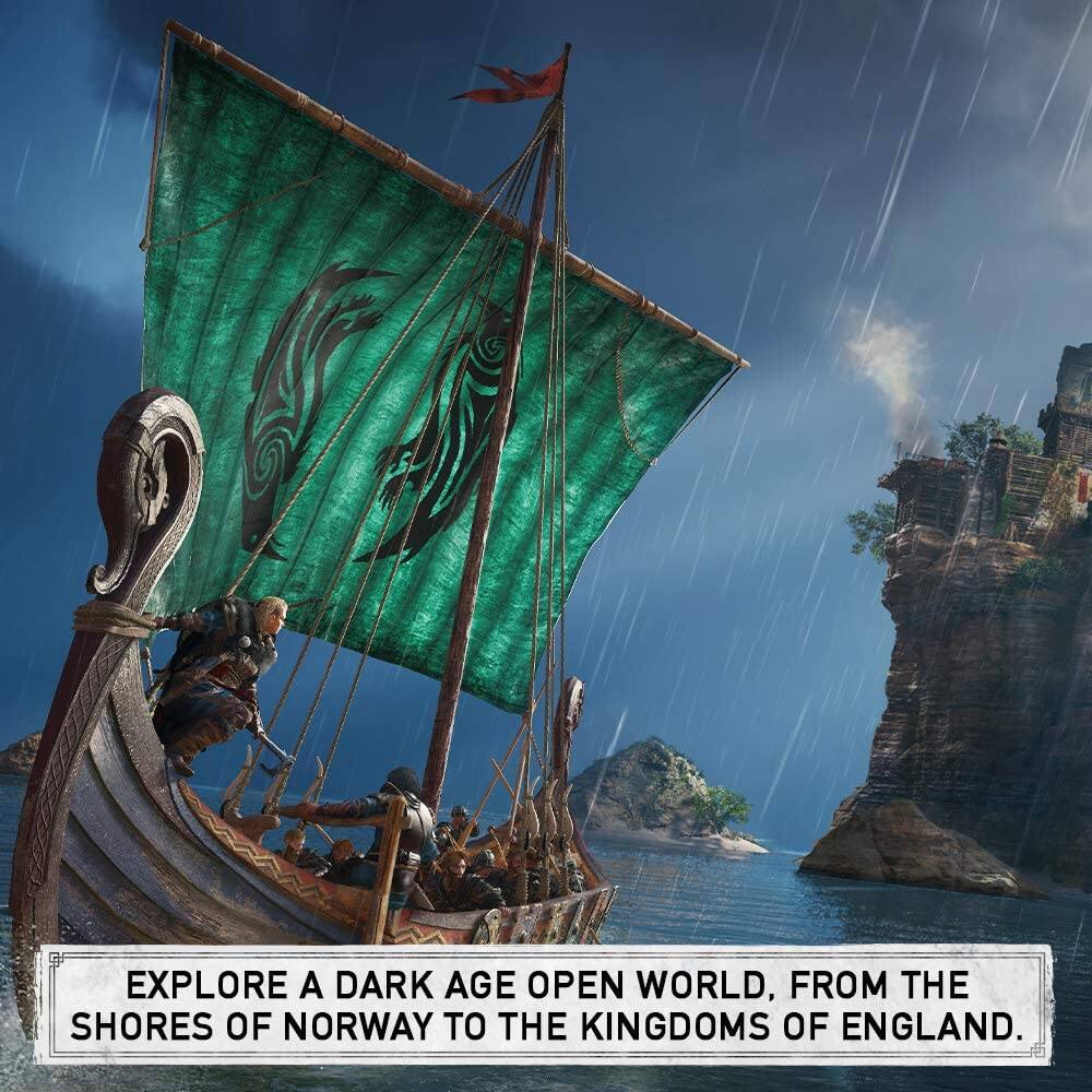 EXPLORE A DARK AGE OPEN WORLD, FROM THE SHORES OF NORWAY TO THE KINGDOMS OF ENGLAND.