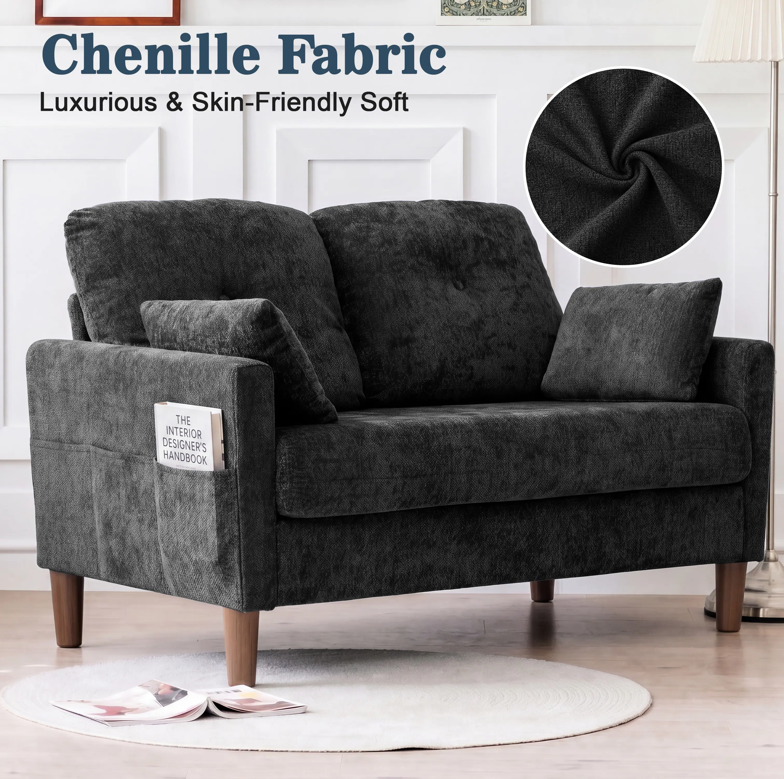 Chenille Fabric  
Luxurious & Skin-Friendly Soft  
THE INTERIOR DESIGNER'S HANDBOOK