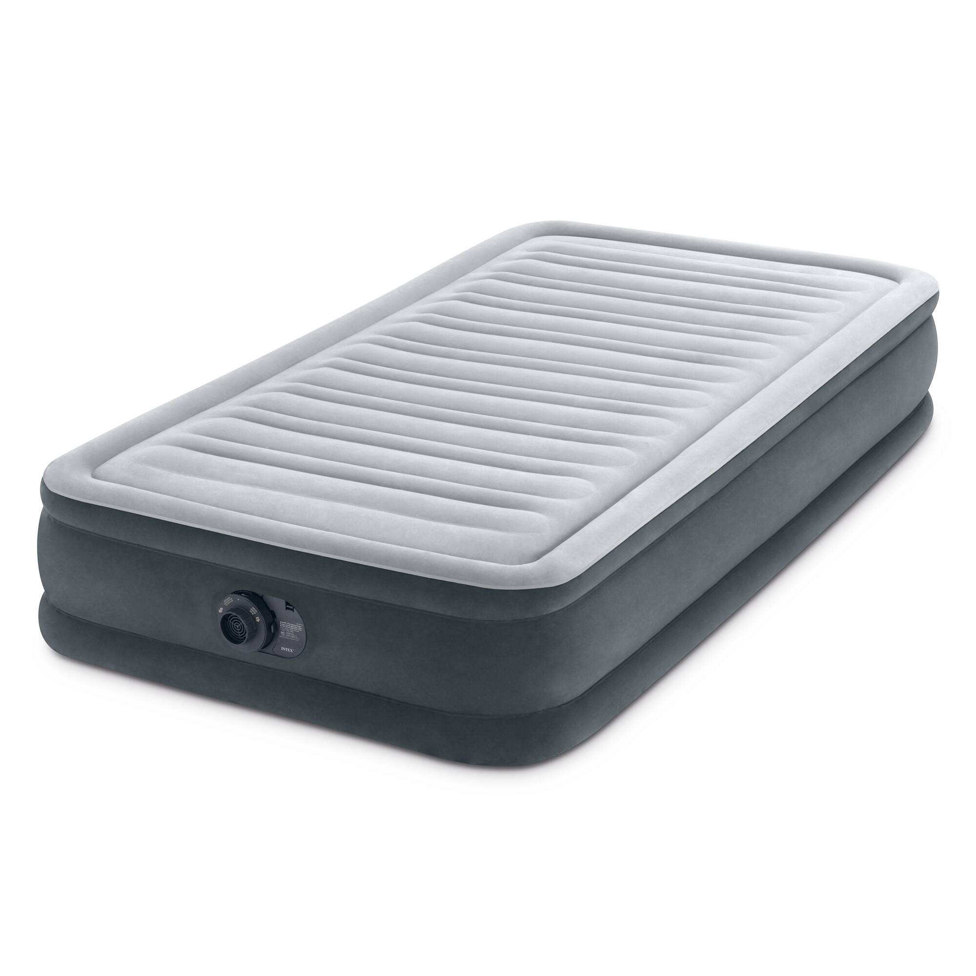 Alt View 8. Intex - Intex 67765ED Dura Beam Comfort Plus 13" Airbed Mattress w/ Built In Pump, Twin - Gray.