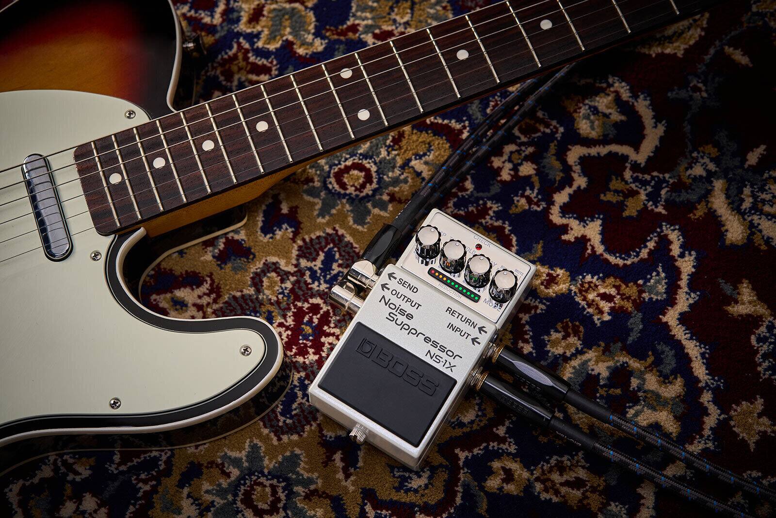 7 F CHECK DLO WUTS OUTPUT SEND ............ PEPUCTION Noise De RETURN INPUT f Suppressor NS-1X UBOSS IN 3ETEN