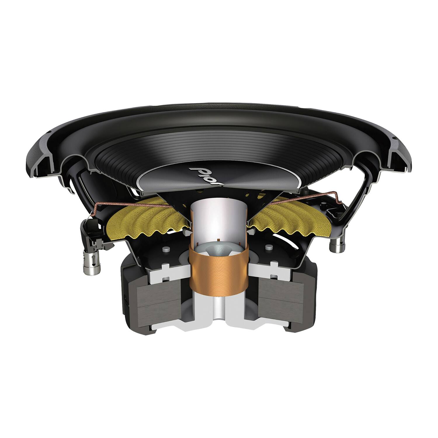 Alt View 1. Pioneer - A-Series TS-A250D4 10" 1300W Max 4-Ohm Dual Voice Coil Subwoofer - Black.