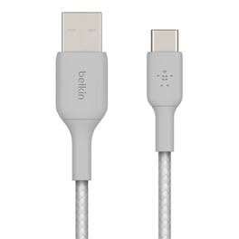 Belkin - Mixit 10-Foot Braided USB-C to USB-A Cable - Silver Grey