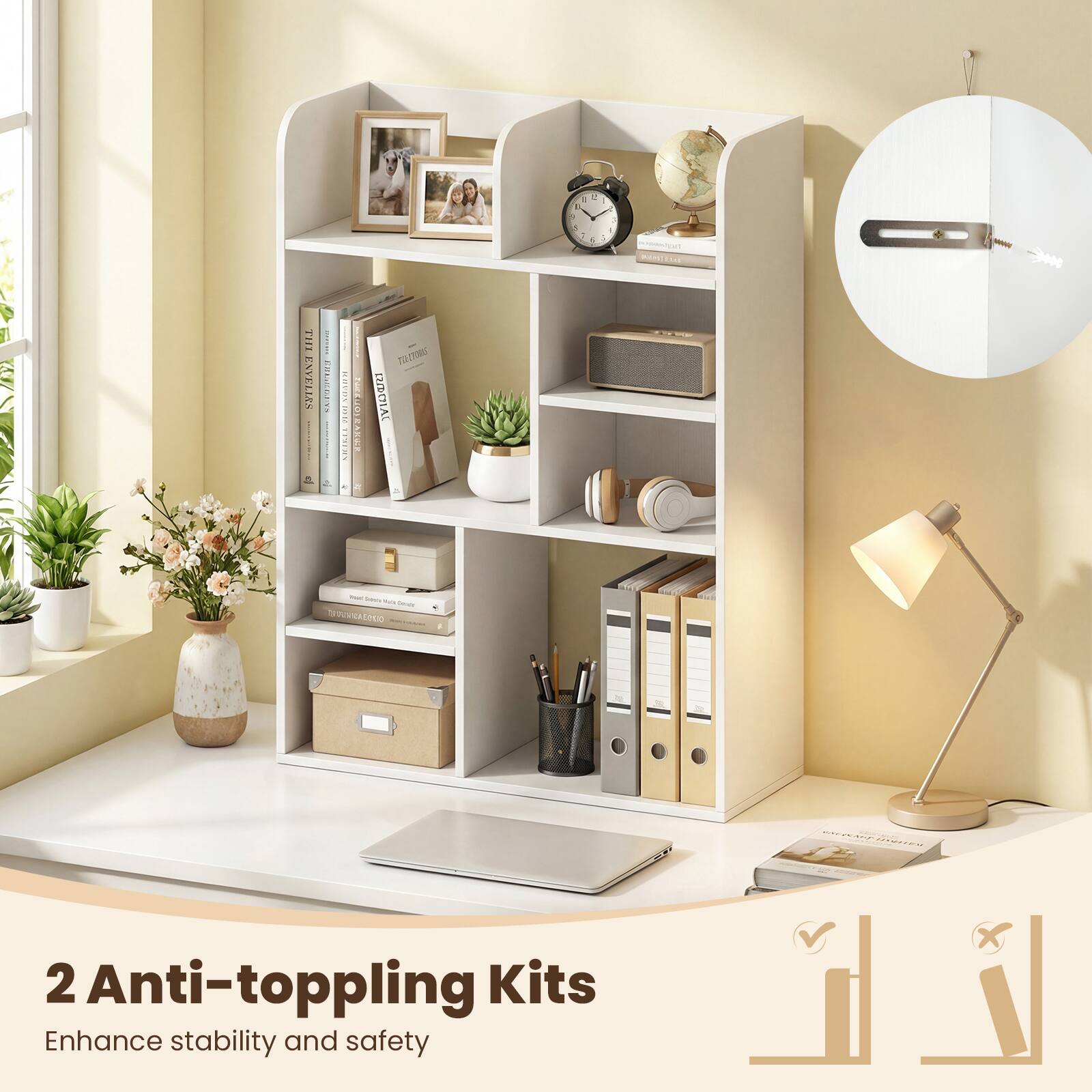 2 Anti-toppling Kits  
Enhance stability and safety