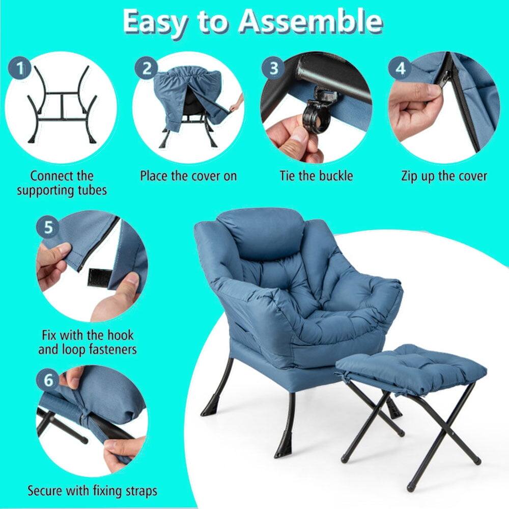 1. Easy to Assemble
2. Connect the supporting tubes
3. Place the cover on
4. Tie the buckle
5. Zip up the cover
6. Fix with the hook and loop fasteners
7. Secure with fixing straps