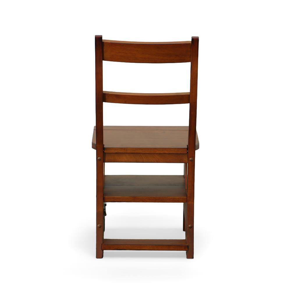 Alt View 3. Carolina Chair & Table - Folding Library Chair - Chestnut - Red.