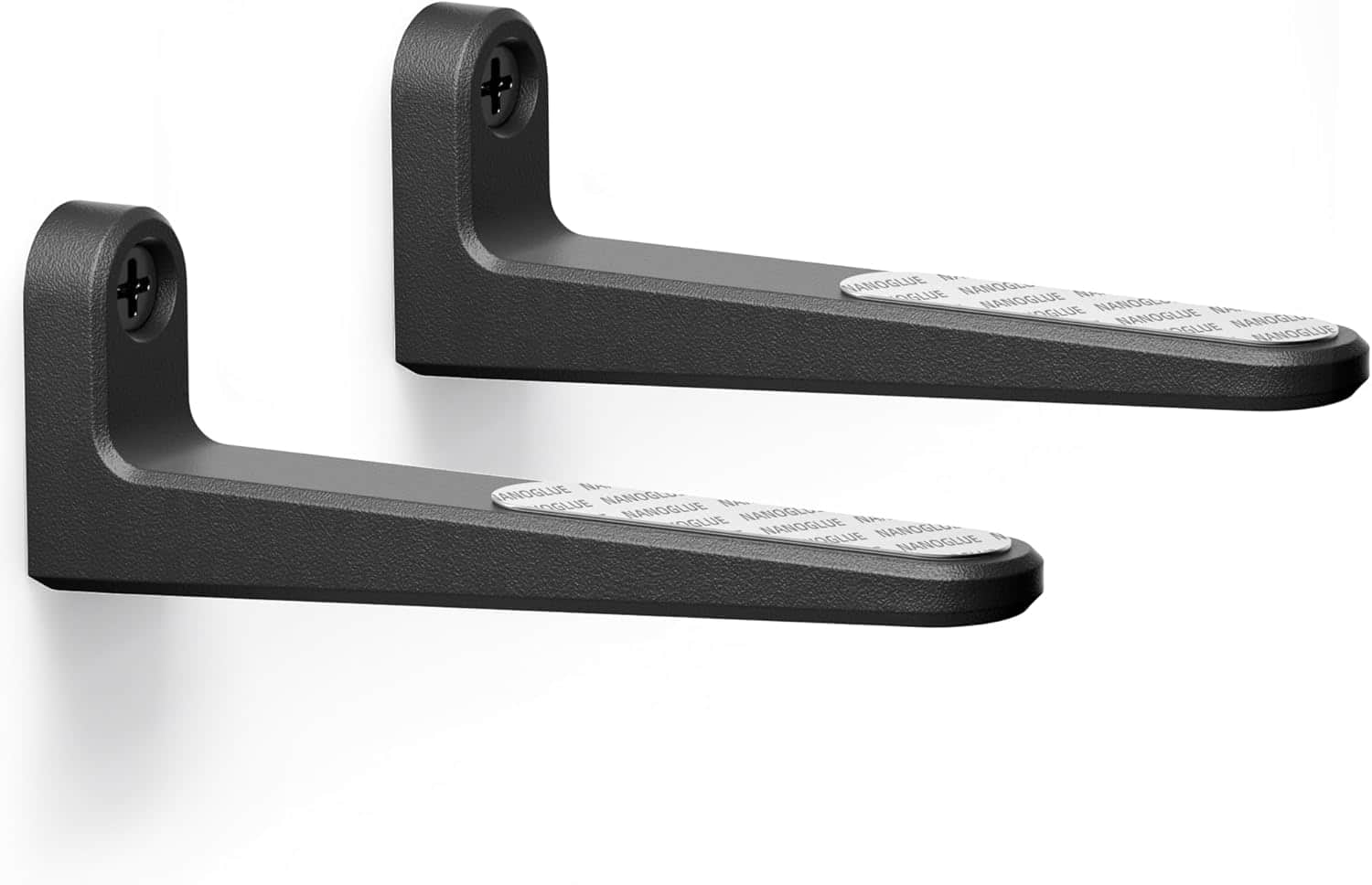 Schertz - Soundbar Wall Mount Above/Below TV, Heavy-Duty, Holds up to 60 lbs - Black