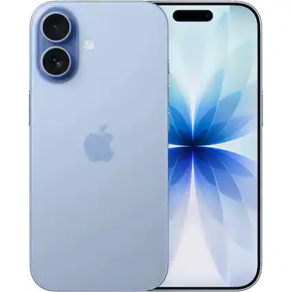 Front. Apple - iPhone 17 512GB 6.3" 5G Fully Unlocked, Mist Blue - Blue.
