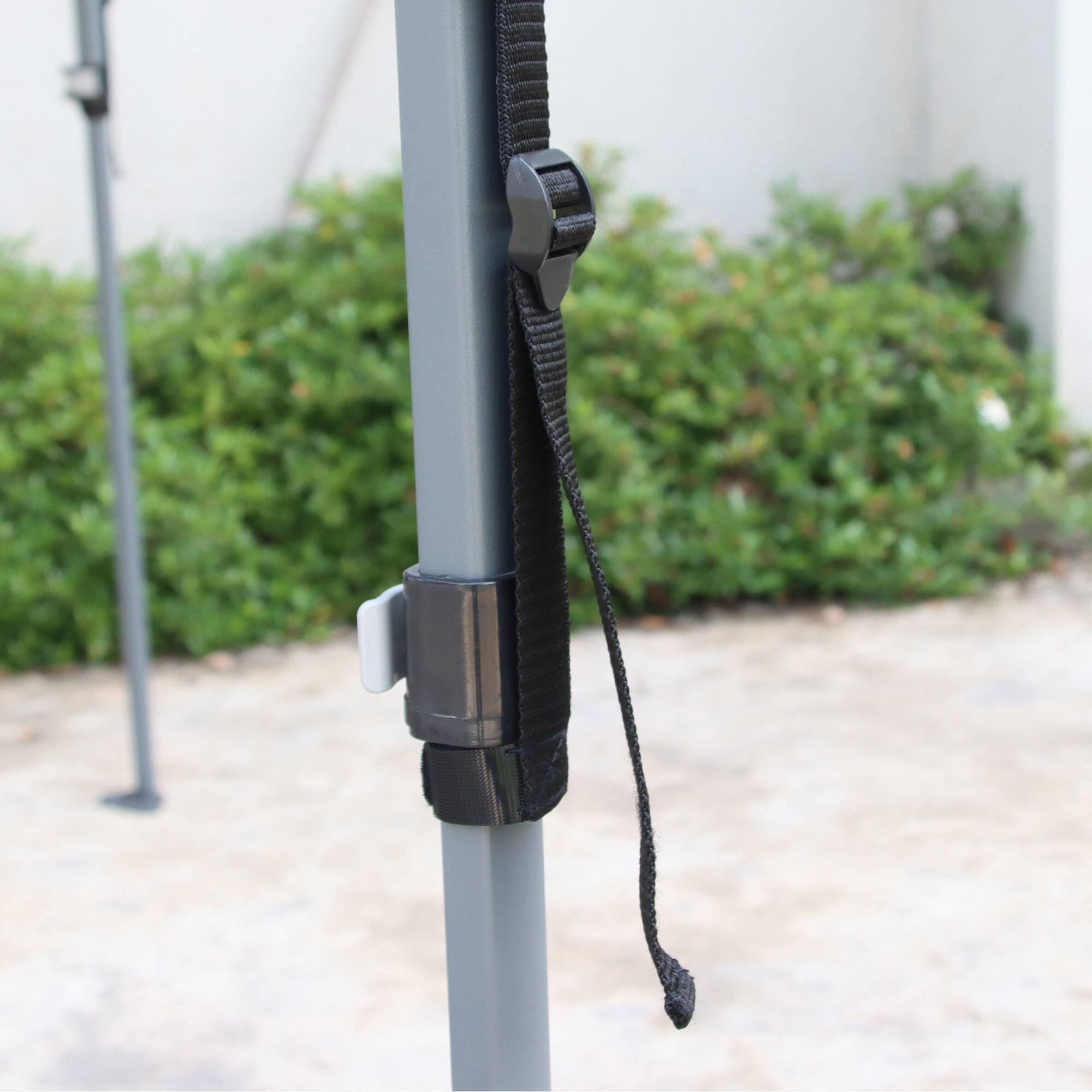 Alt View 7. Outsunny - 8' x 8' Pop Up Canopy Tent with Wheeled Carry Bag and 4 Sand Bags, Instant Sun Shelter, Tents for Parties - White.