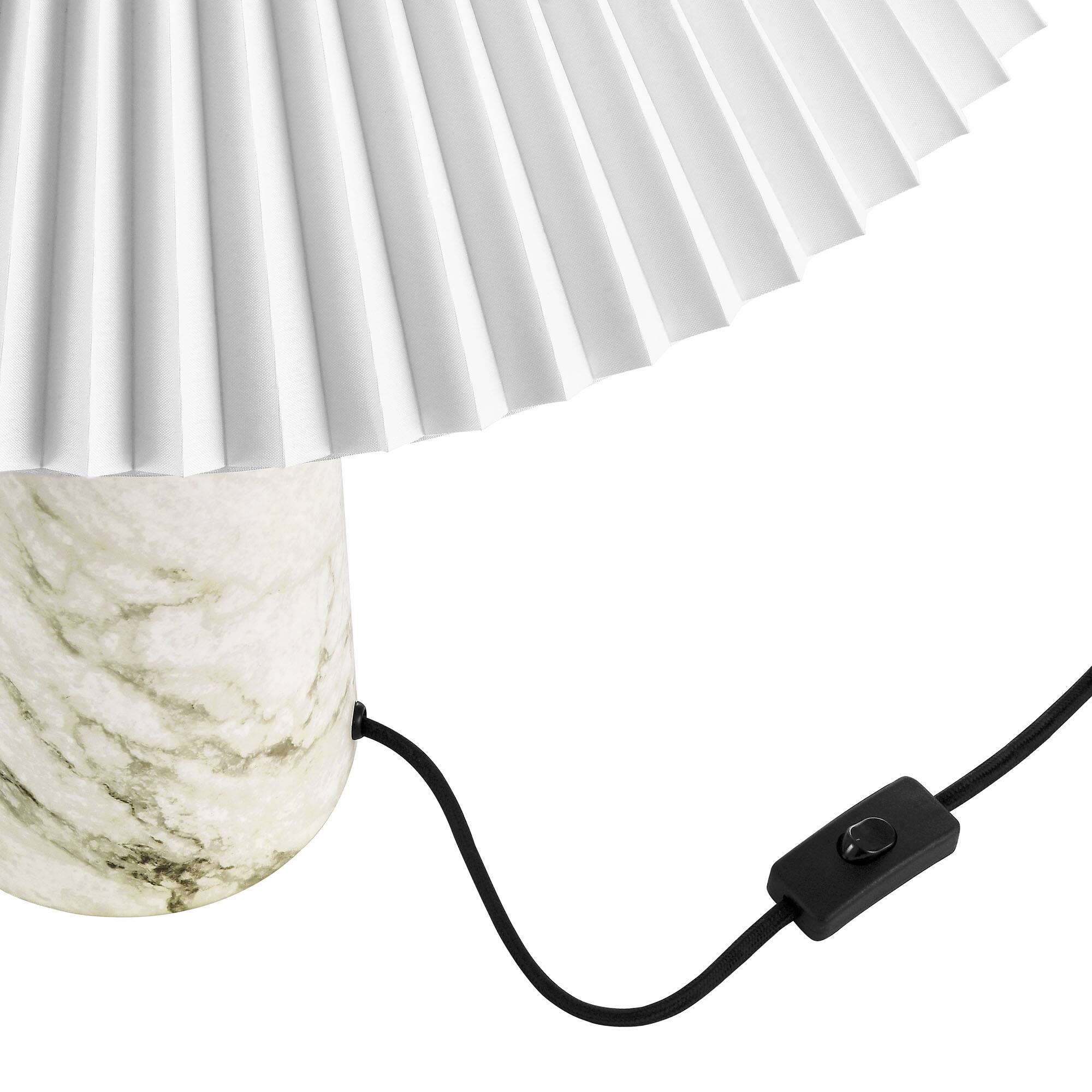 Alt View 6. Modway - Nera Marble Table Lamp by Modway - White.