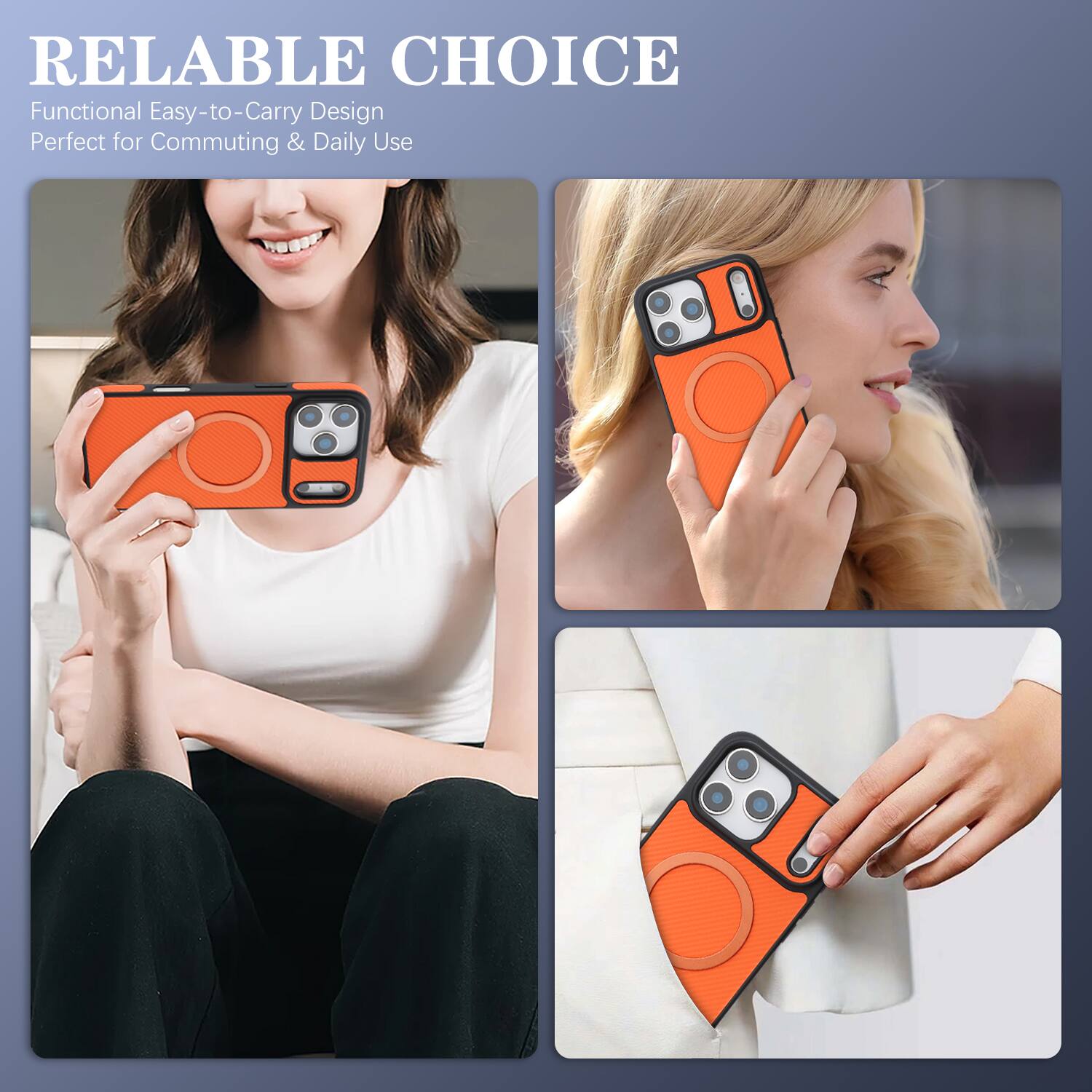 RELIABLE CHOICE  
Functional Easy-to-Carry Design  
Perfect for Commuting & Daily Use