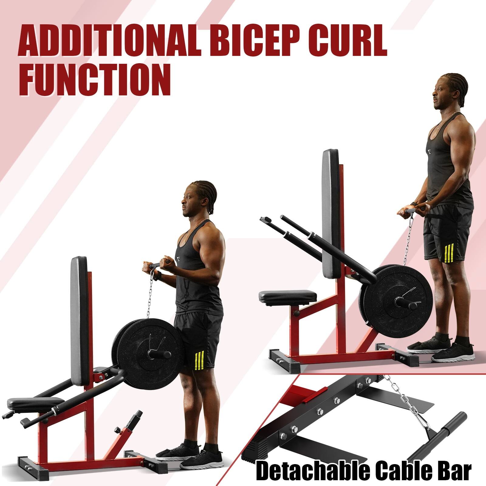 ADDITIONAL BICEP CURL FUNCTION
Detachable Cable Bar