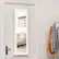Alt View 12. Costway - Wall Mounted Mirrored Jewelry Cabinet Organizer w/LED Lights - White.