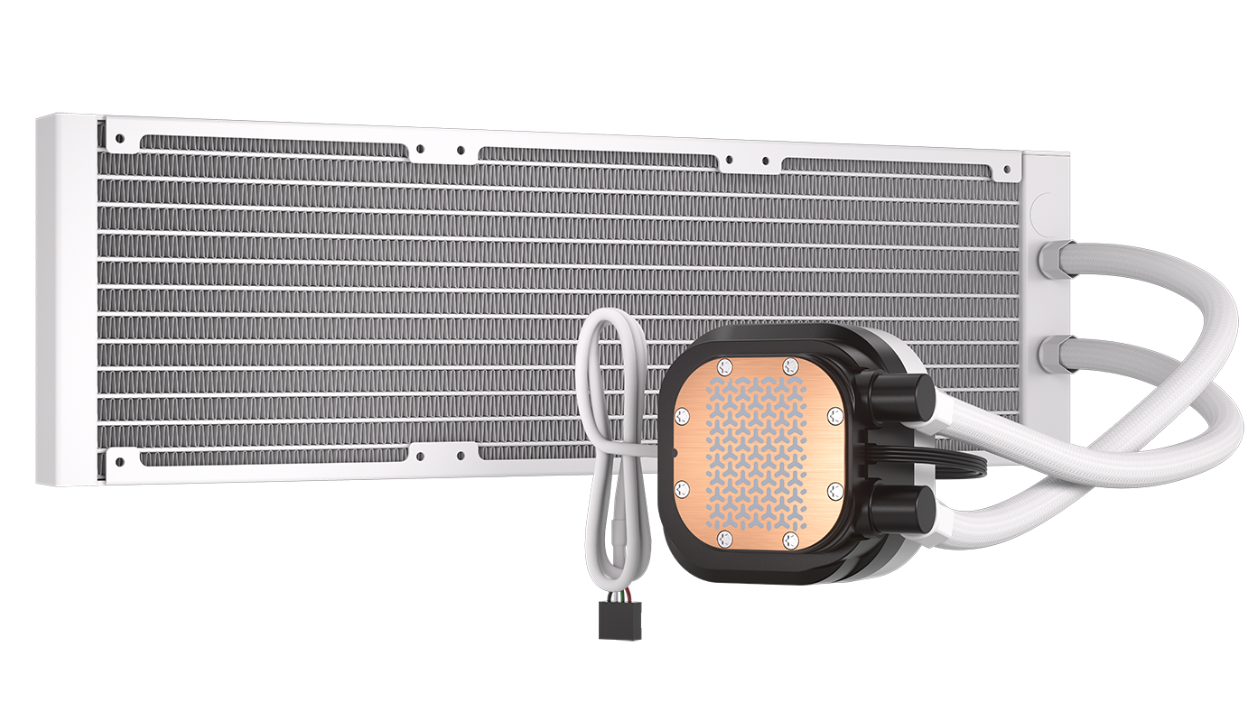 Alt View 10. CORSAIR - NAUTILUS 360 LCD - White.