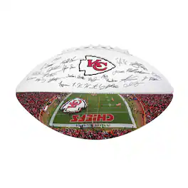 Logo Brands - Kansas City Chiefs 2025 Autograph Signature Football - Red