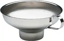 Kuchenprofi - Wide Mouth Canning Funnel, Stainless Steel, 5.5-Inch Diameter - Silver
