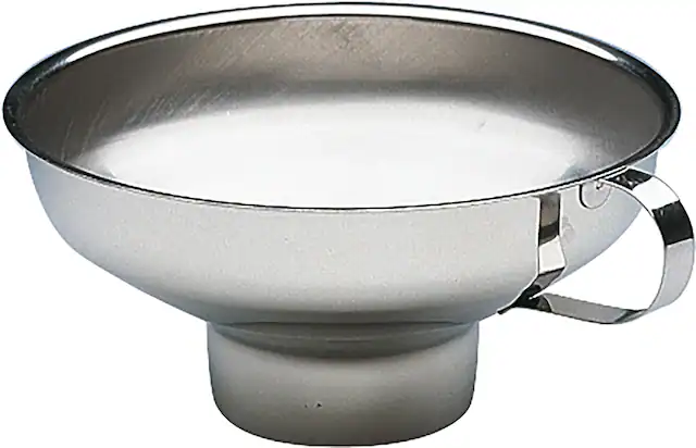 Front. Kuchenprofi - Wide Mouth Canning Funnel, Stainless Steel, 5.5-Inch Diameter - Silver.