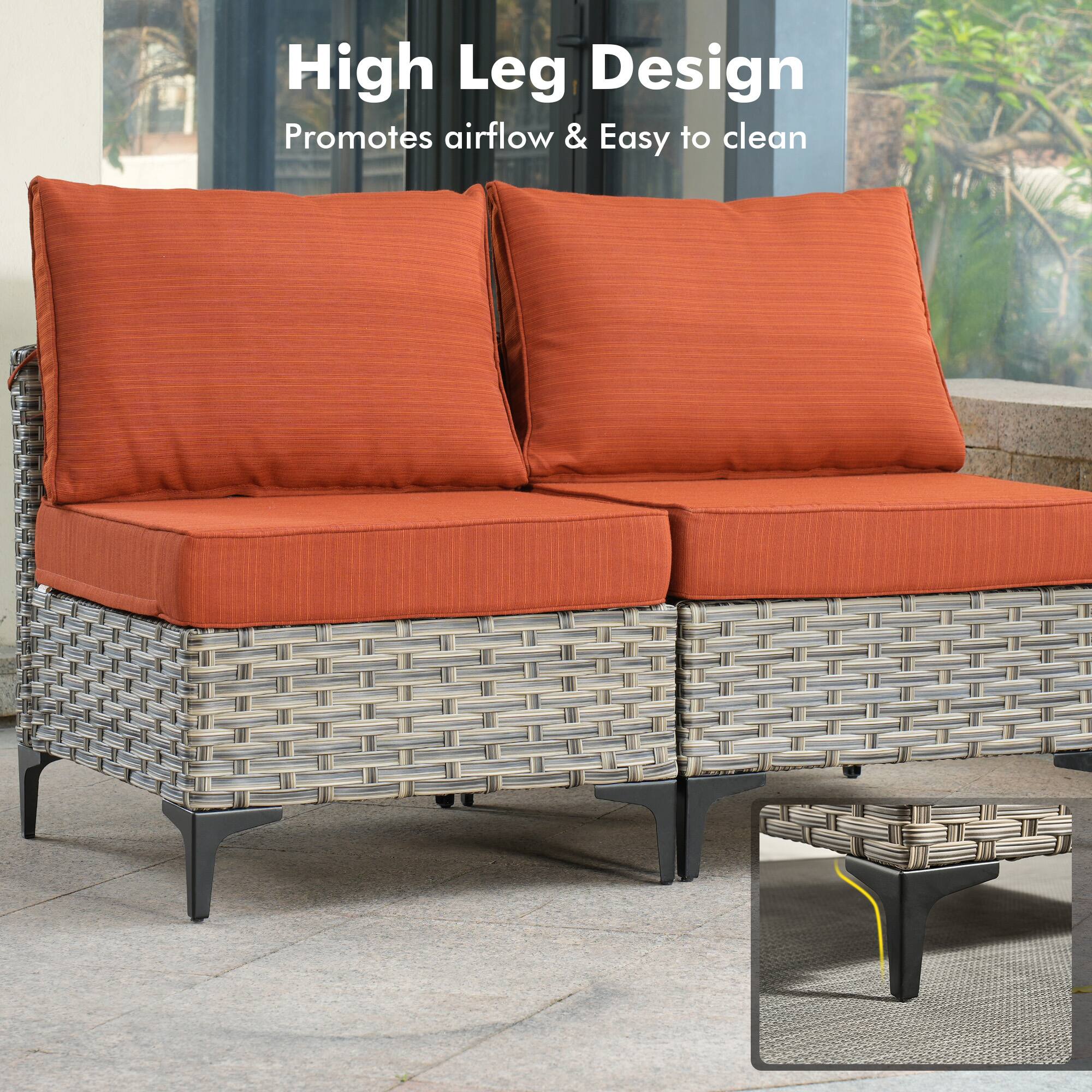 High Leg Design  
Promotes airflow & Easy to clean