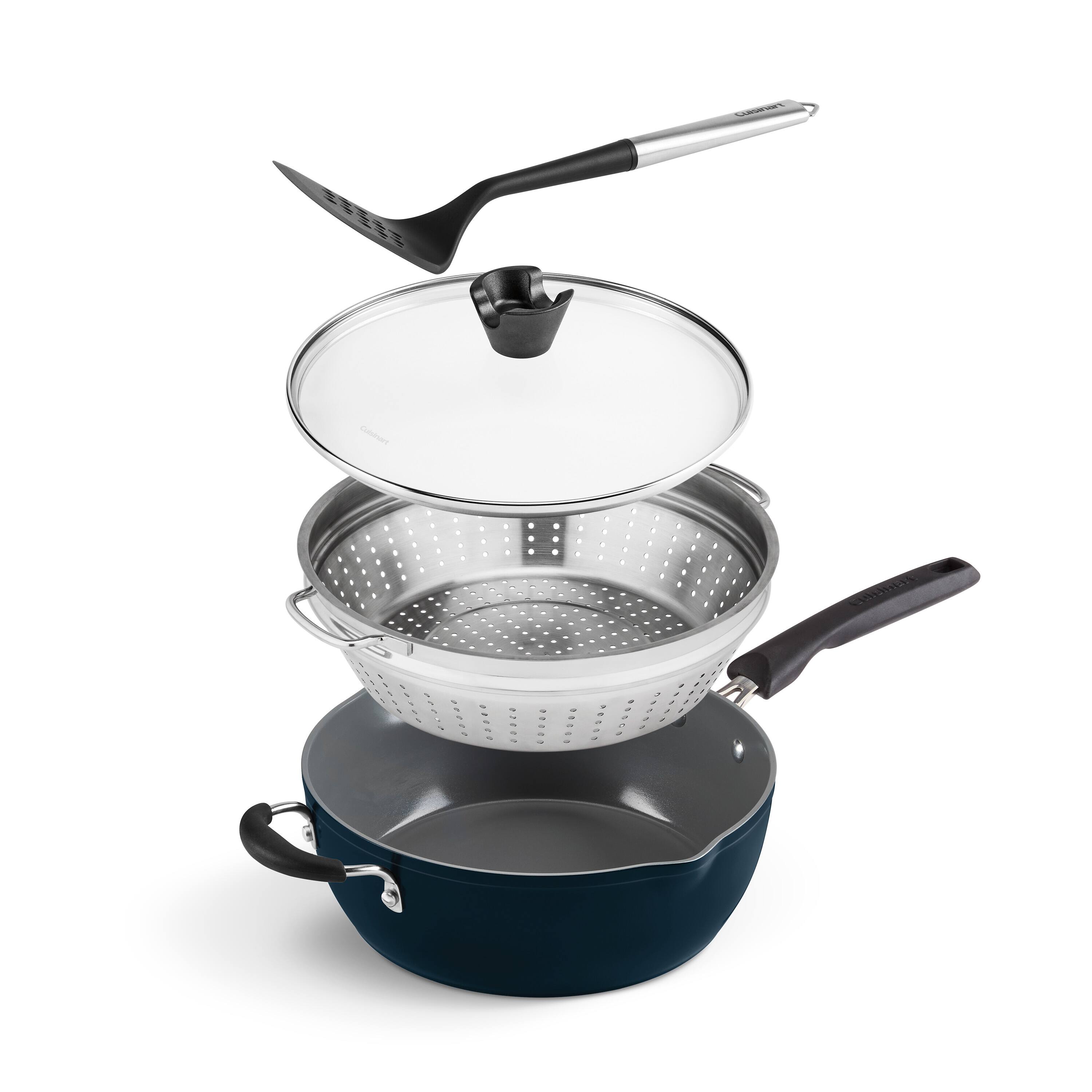 Cuisinart Preferred Pan 4Pc Set Nouveau Navy PP426NV Best Buy