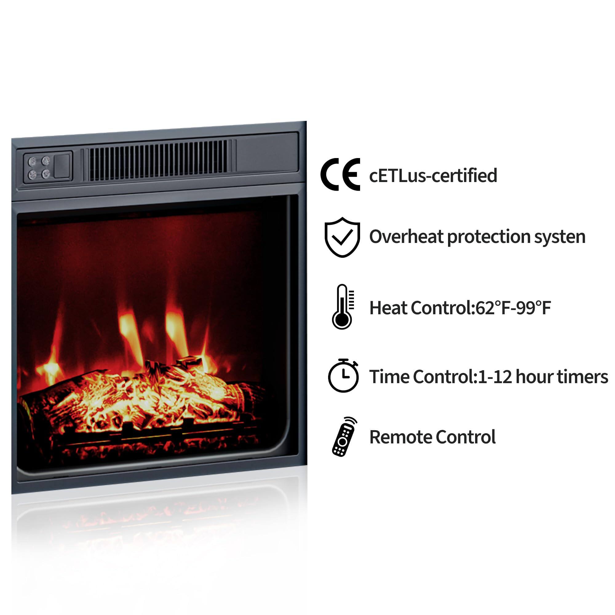 - CE cETLus-certified
- Overheat protection system
- Heat Control: 62°F - 99°F
- Time Control: 1-12 hour timers
- Remote Control