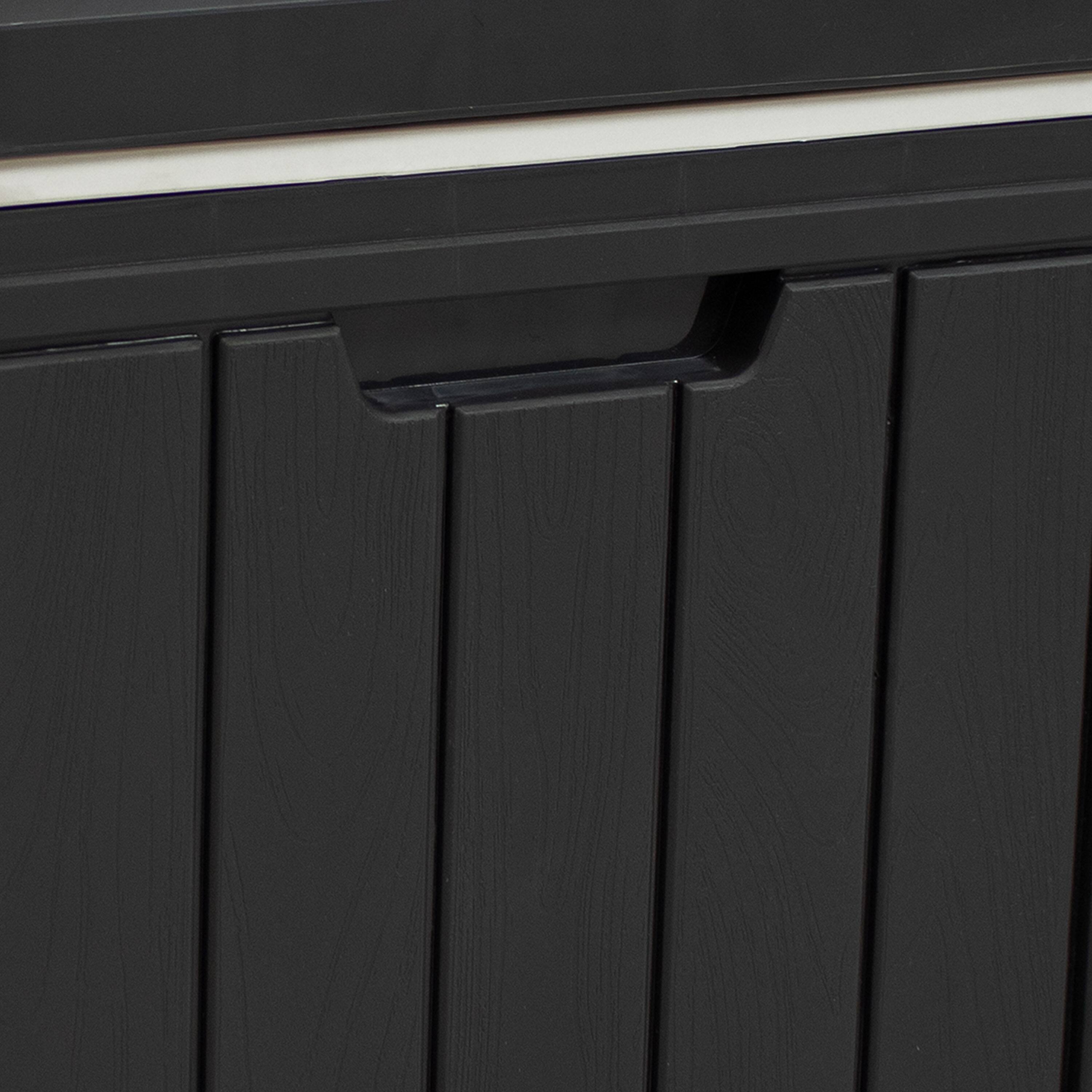 Alt View 8. Sunnydaze - 9-Gallon Outdoor Polypropylene Resin Cooler Box - Black.