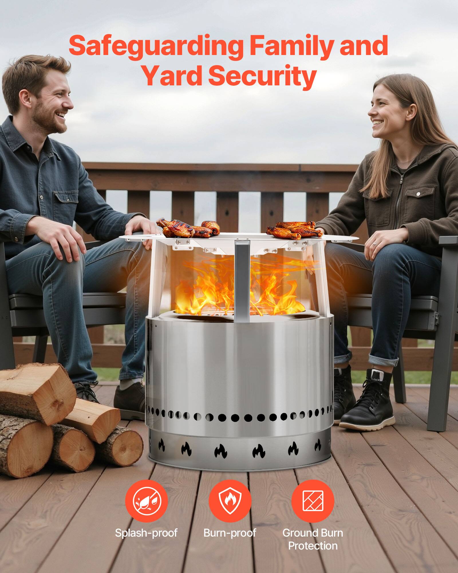 Safeguarding Family and Yard Security

Splash-proof  
Burn-proof  
Ground Burn Protection