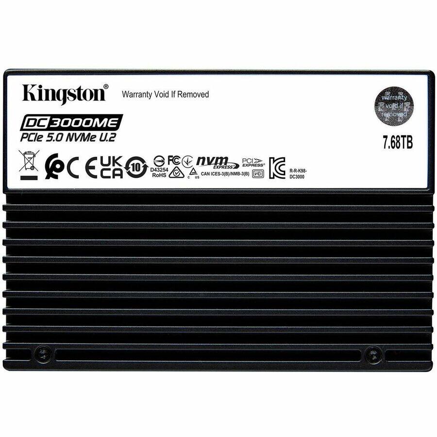 Kingston  
DC300OME  
PCIe 5.0 NVMe U.2  
Warranty Void If Removed  

7.68TB  

UK  
CA  
10  
RoHS  
D43254  
FC  
nvm  
CAN ICES-3(B)/NM8-3(8)  
PCIE3.0/3.1/NVMe 3.0  
PCIe EXPRESS  
R.R.K98-DC3000  
EX  
KC R-R-K98-OC3000