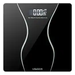 Winado - Digital Weight Scale Digital Bathroom Scale with kg / lb Conversion & 396 lb Capacity & Auto-on/off for Weight Tracking - Black