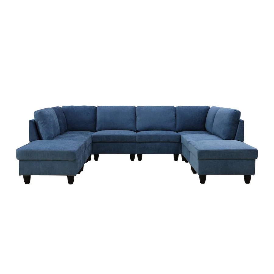 Boyel Living 8 Piece Modular Corduroy Sofa Set Movable DIY Sectional ...