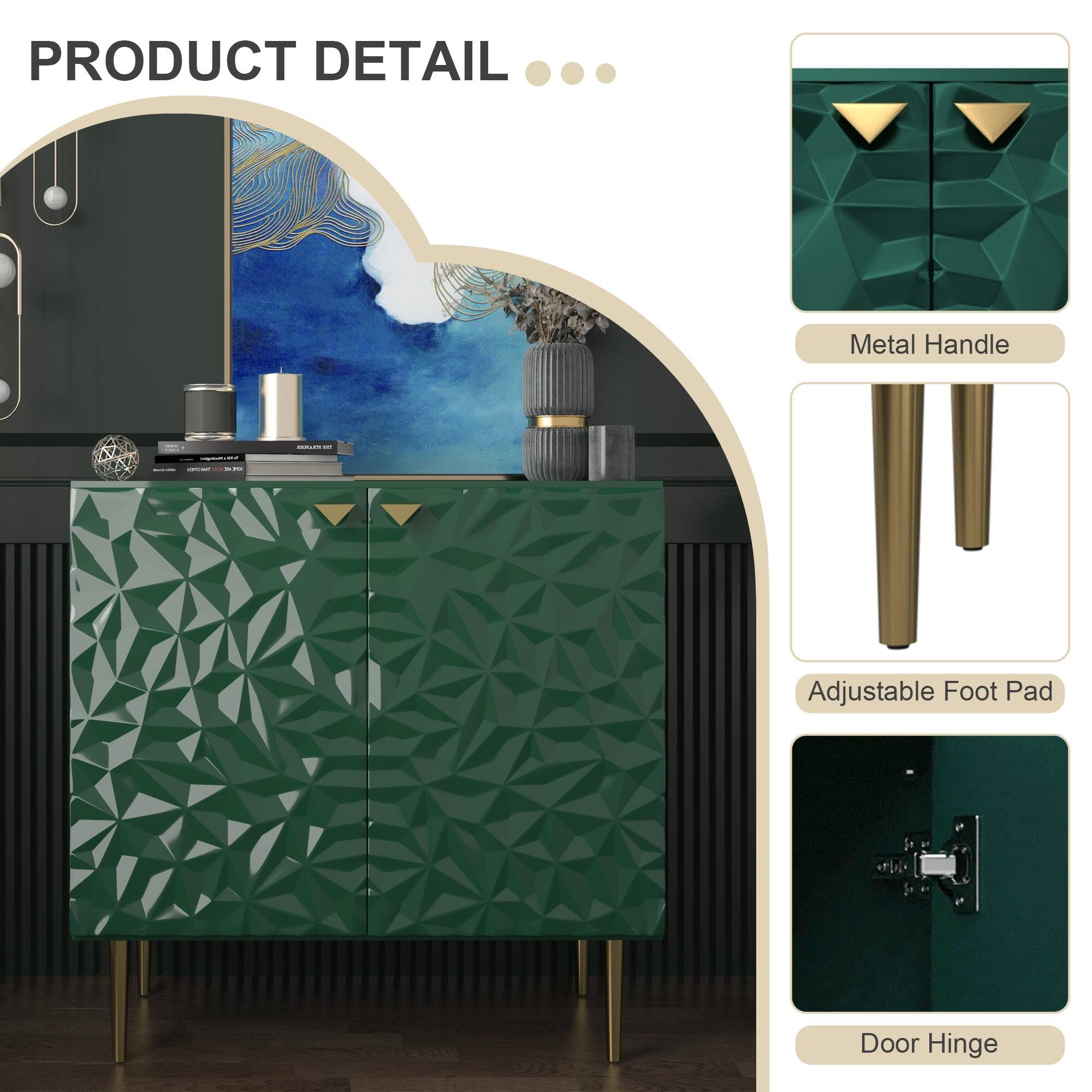 PRODUCT DETAIL
Metal Handle
Adjustable Foot Pad
Door Hinge