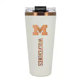 Great American Products - Michigan Wolverines 30oz. Big Slim Tumbler - Cream